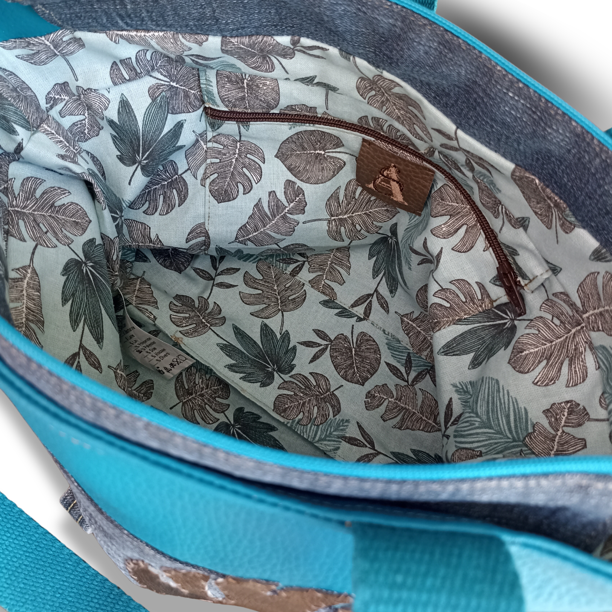 TROPICAL LEAF - Cabas